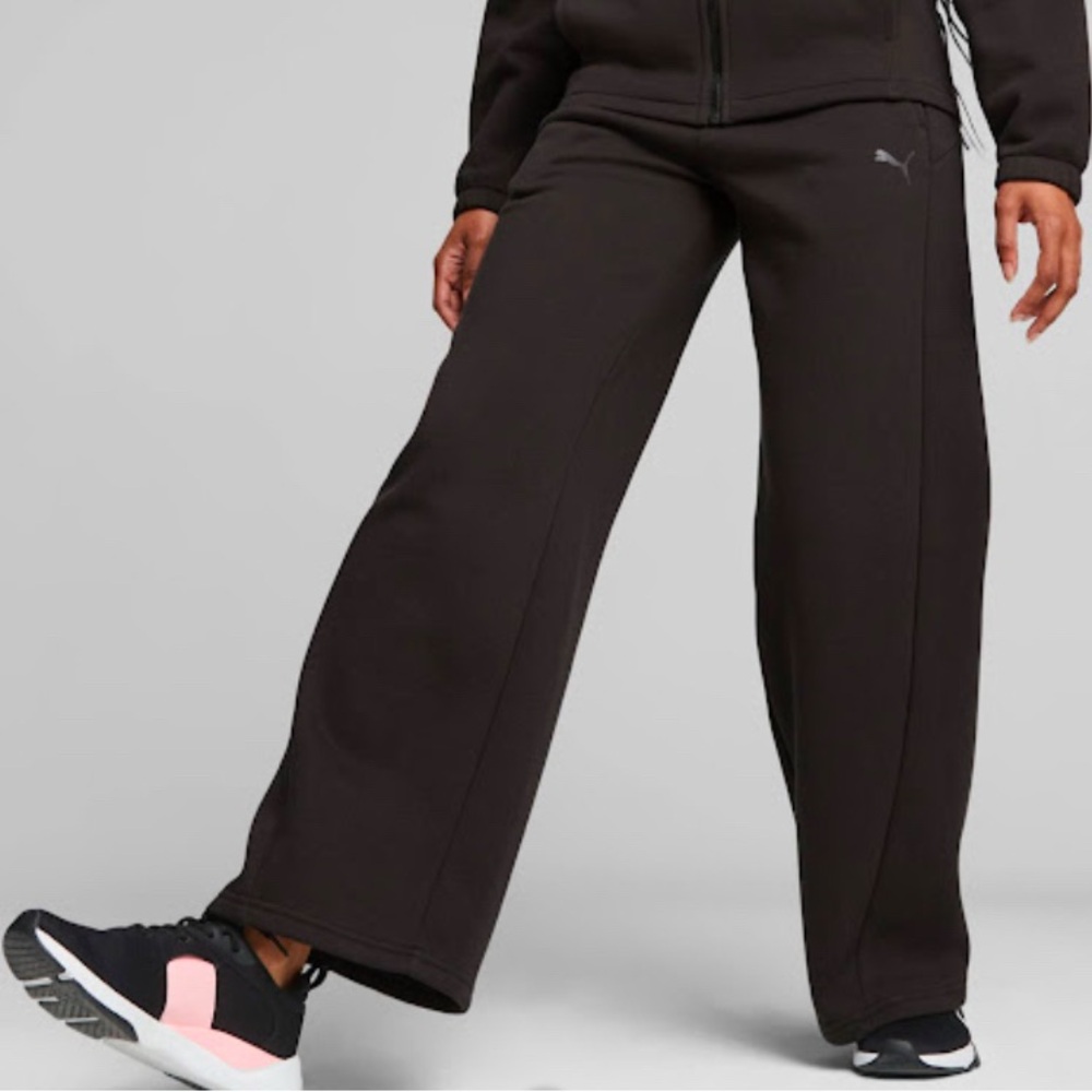 NWT PUMA MOTION Women's Straight Leg Sweatpants, Black, S